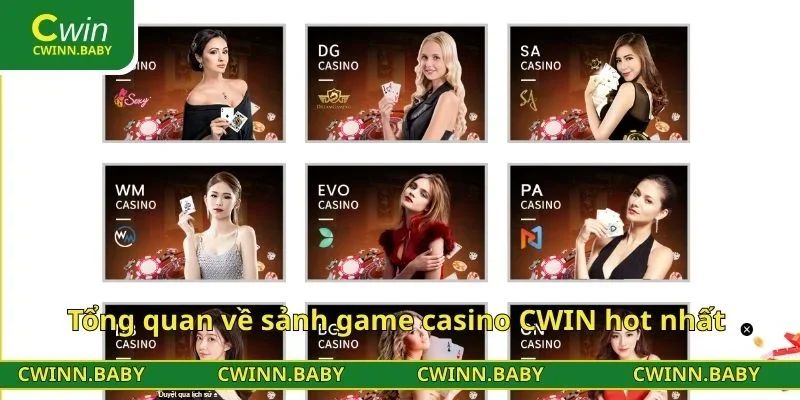 Tổng quan về sảnh game casino CWIN hot nhất 