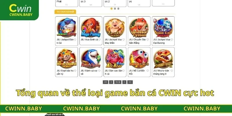 Tổng quan về thể loại game bắn cá CWIN cực hot 